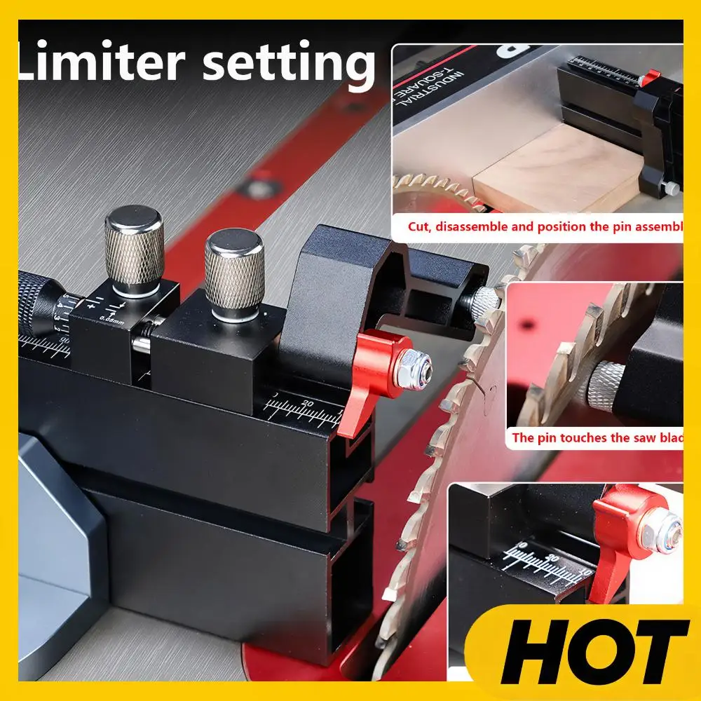 

Table Saw Precision Miter Gauge System Adjustable Premium Miter Gauge Standard Slot 3/4 X 3/8 Inches Woodworking Tools
