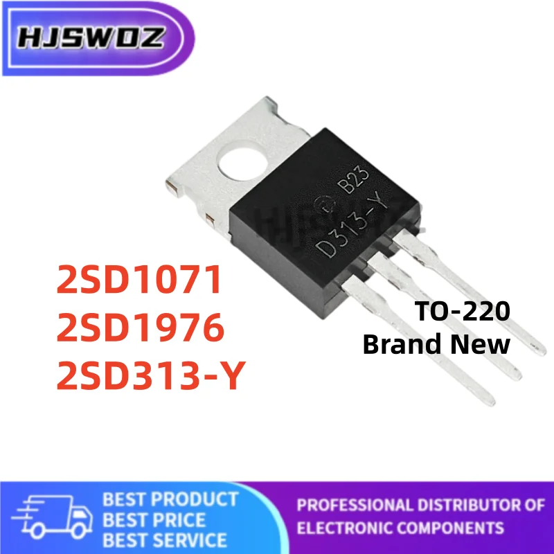 10PCS New 2SD313-Y 2SD313 D313 2SD1071 D1071 2SD1976 D1976 TO-220 High-power transistor