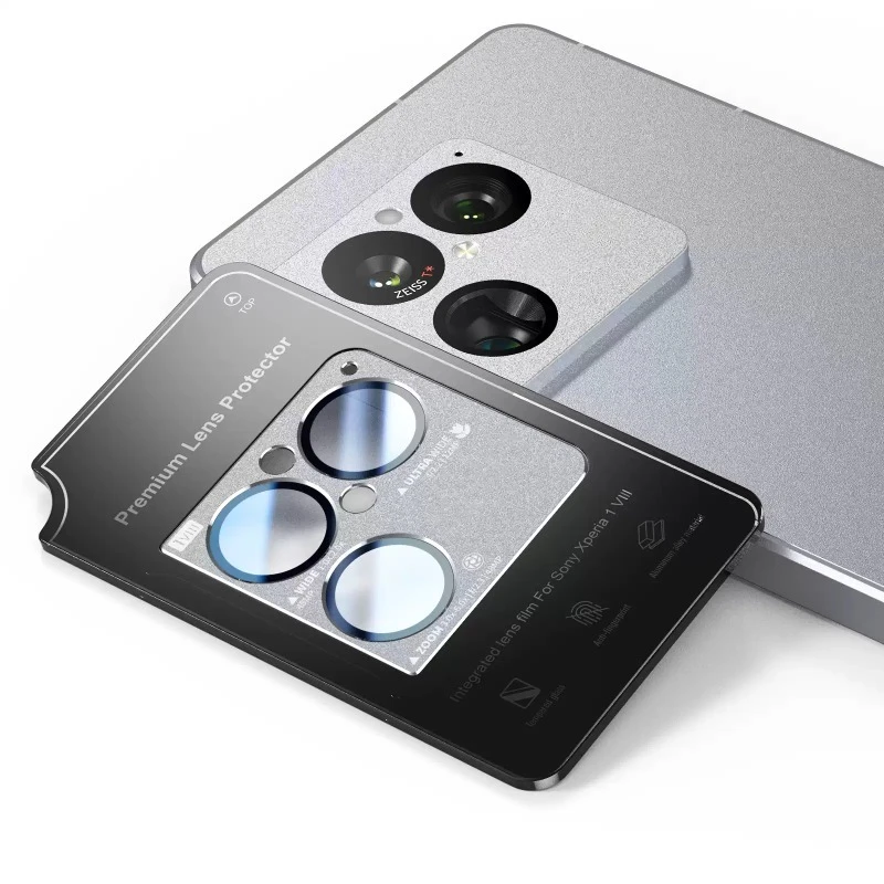 For Bear Fox Sapphire Glass Camera Lens Protector with Aluminum Alloy Frame for Sony Xperia 1 VIII