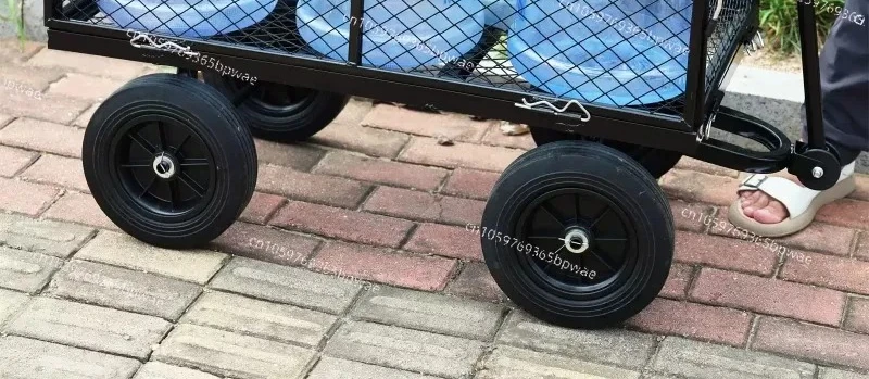Car Trailer Pull Driver Tool, Solid Mesh Wheel, Side Gear Removed, 4 Horizontal Bottom Support Braces