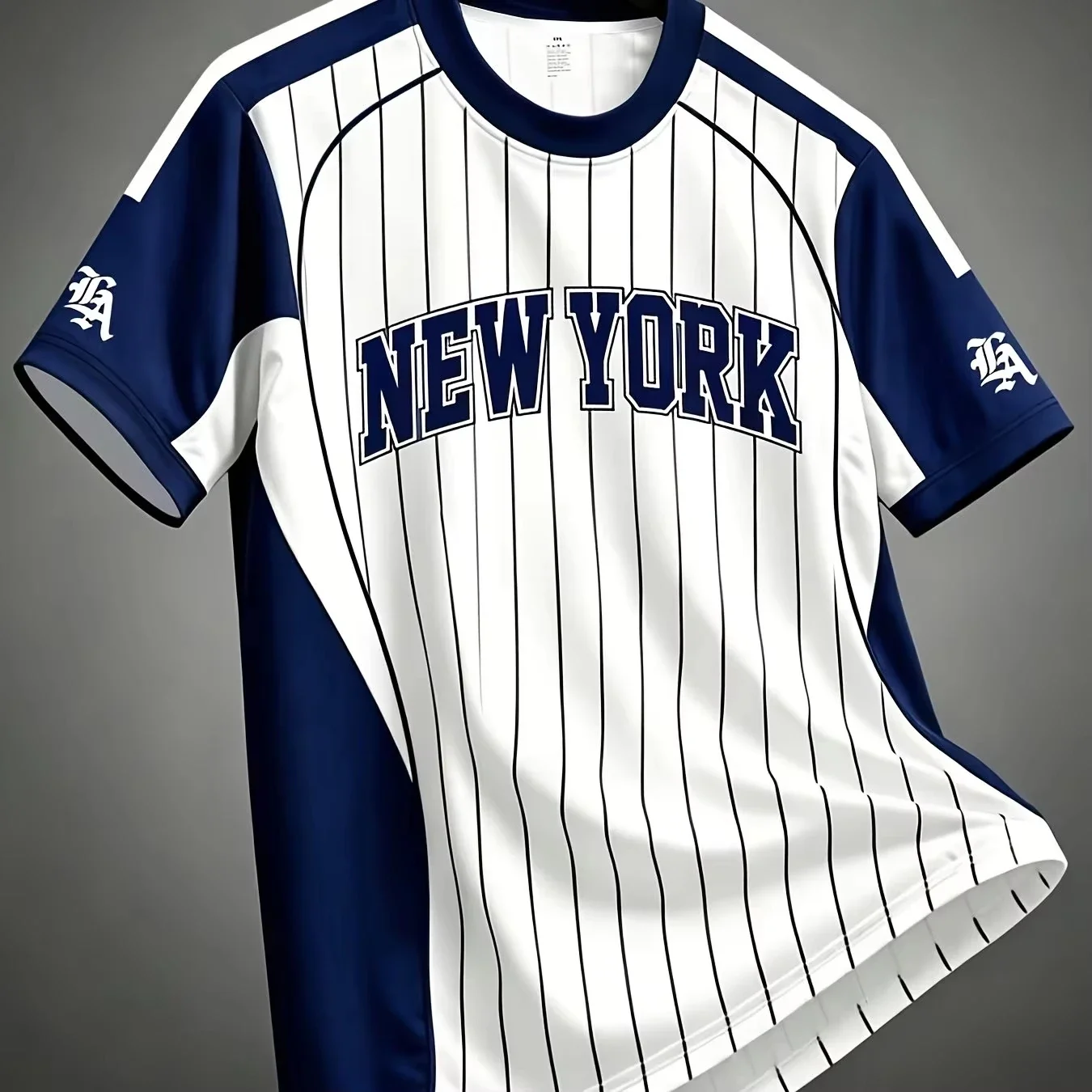 Men Mesh Sports T‑Shirt Letter Print Pinstripe Color Block O‑Neck Short Sleeve Breathable Summer Tees Tops