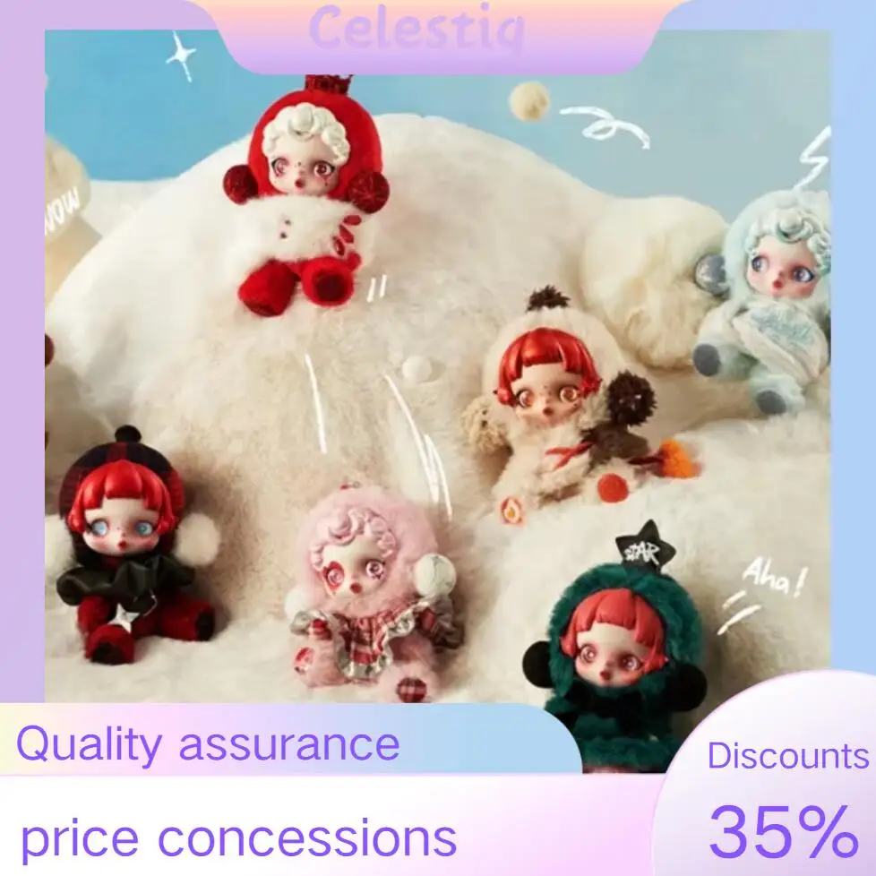 Genuine Skullpanda Winter Symphony Series Action Figures Vinyl Doll Cute Song Of Snow Figures Pendant Keychain Christmas Gift