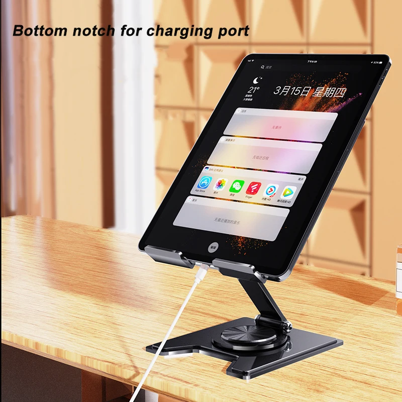 Rotatable Tablet Stand Foldable Desktop Stand Holder Universal for iPad Pro/Air/Mini Laptop Tablet Cell Phone Table Bracket