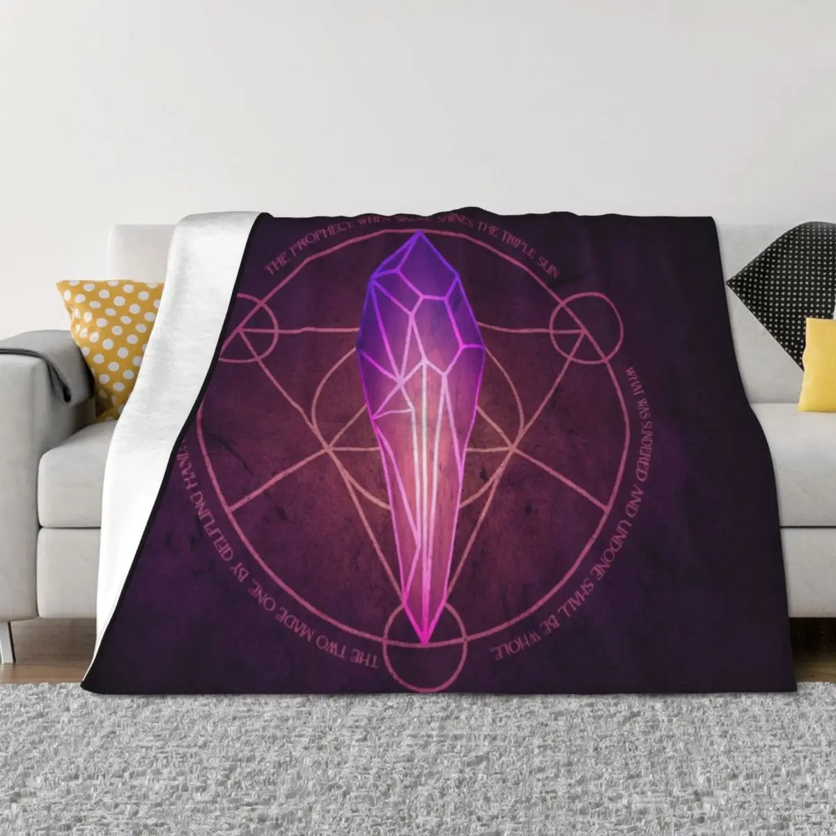 Dark Crystal Prophecy Throw Blanket Loose blankets ands Bed Blankets
