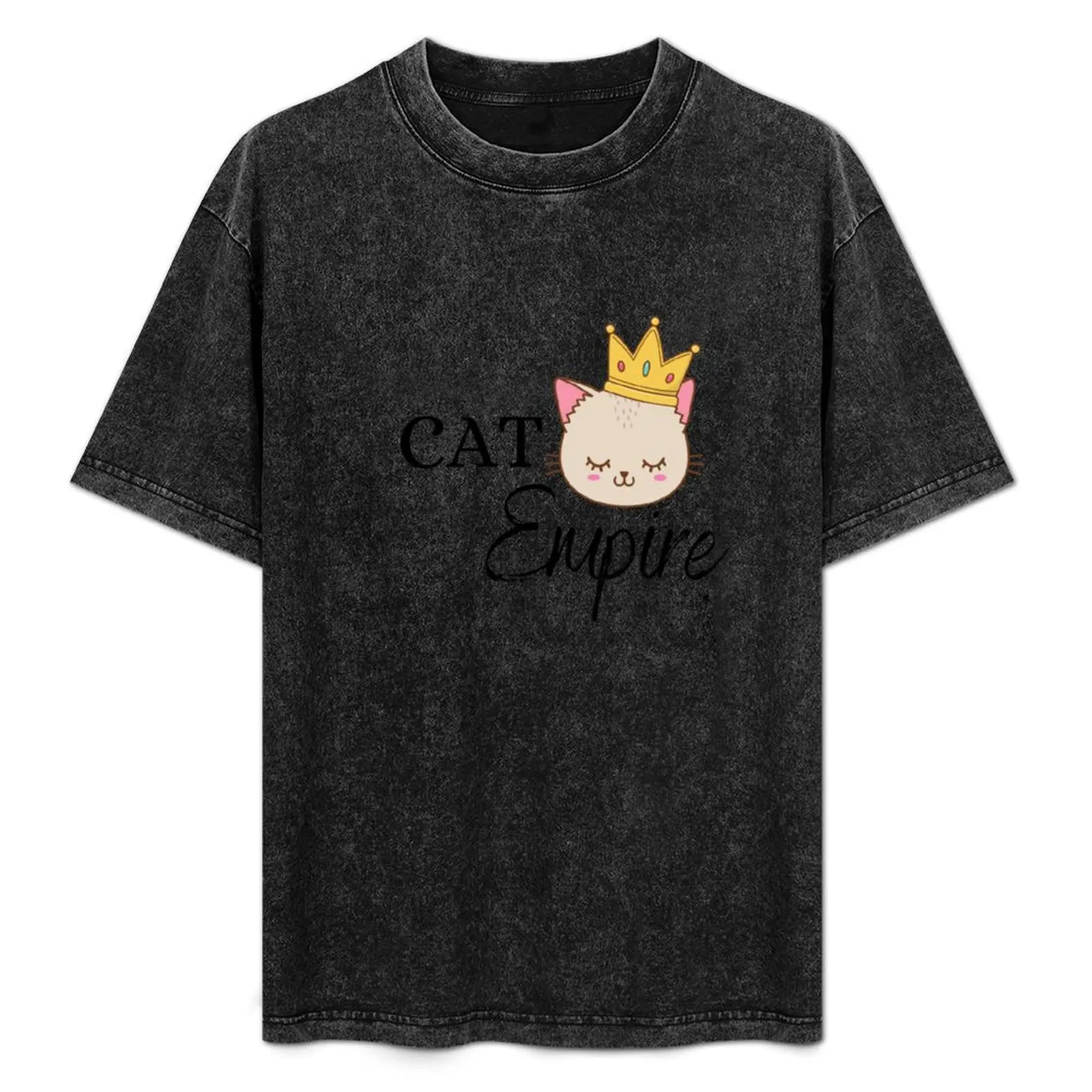 

Cat Empire - Cute Cat with A Crown T-Shirt custom t shirt plus size clothes shirts graphic sweat shirts, men