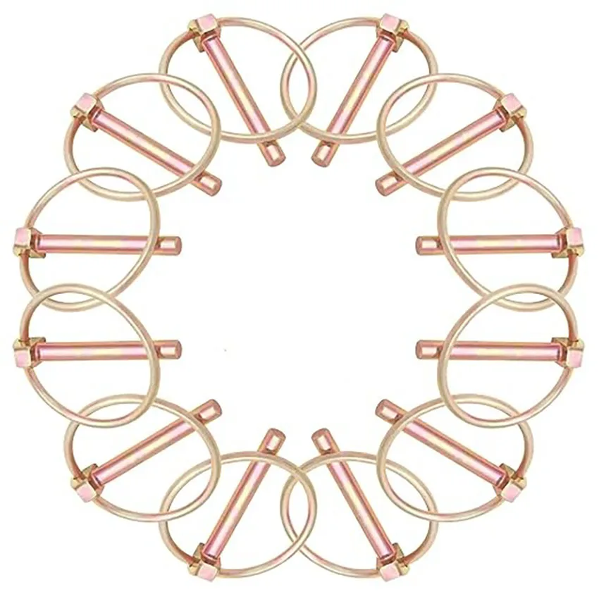 

12-компонентное сверхмощное кольцо для ремня, комплект классификации круглого штифта, зажим для замка, подходит для сельскохозяйственных тракторов, грузовиков, трай