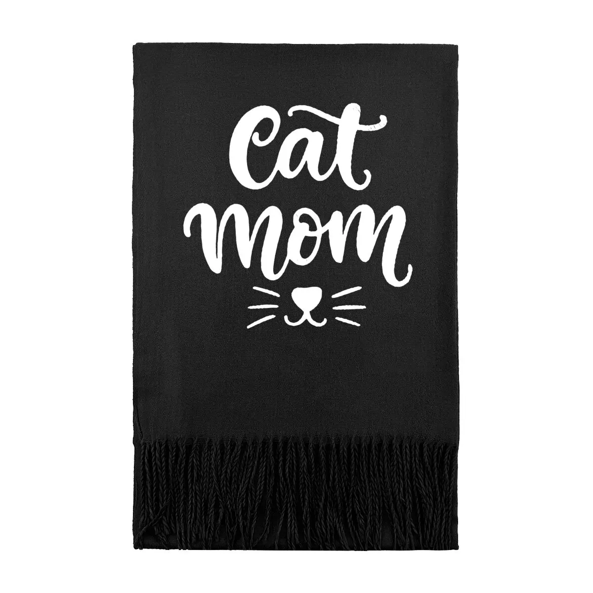 

Кошка мама милый текстовый искусство 2025 новый мужской женский шарф утолщенные теплые мягкие шали