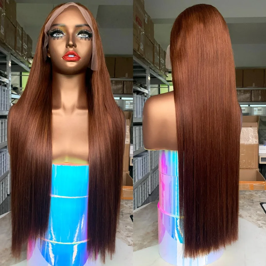 # 2 الملونة الشوكولاته براون شعر مستعار الشعر البشري 13x4 بوب شفاف بني داكن الدانتيل الجبهات الباروكات نسيج الشعر البشري جودة عالية 2025 #2