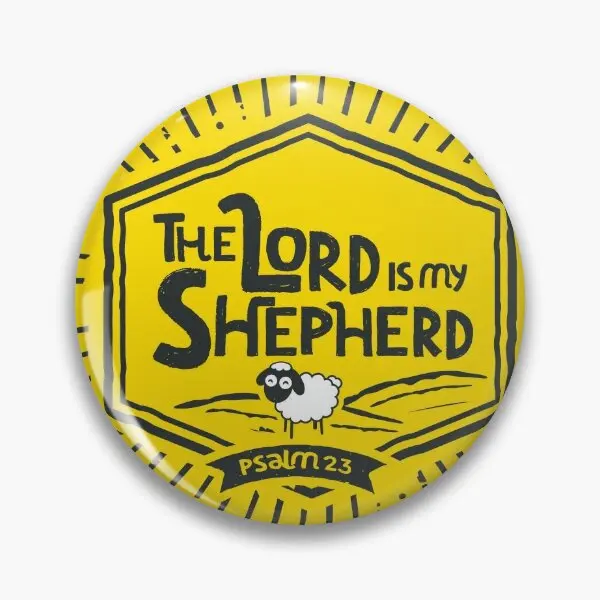 The Lord Is My Shepherd  Soft Button Pin Badge Clothes Lover Hat Collar Lapel Pin Gift Decor Cute Creative Cartoon Women Funny