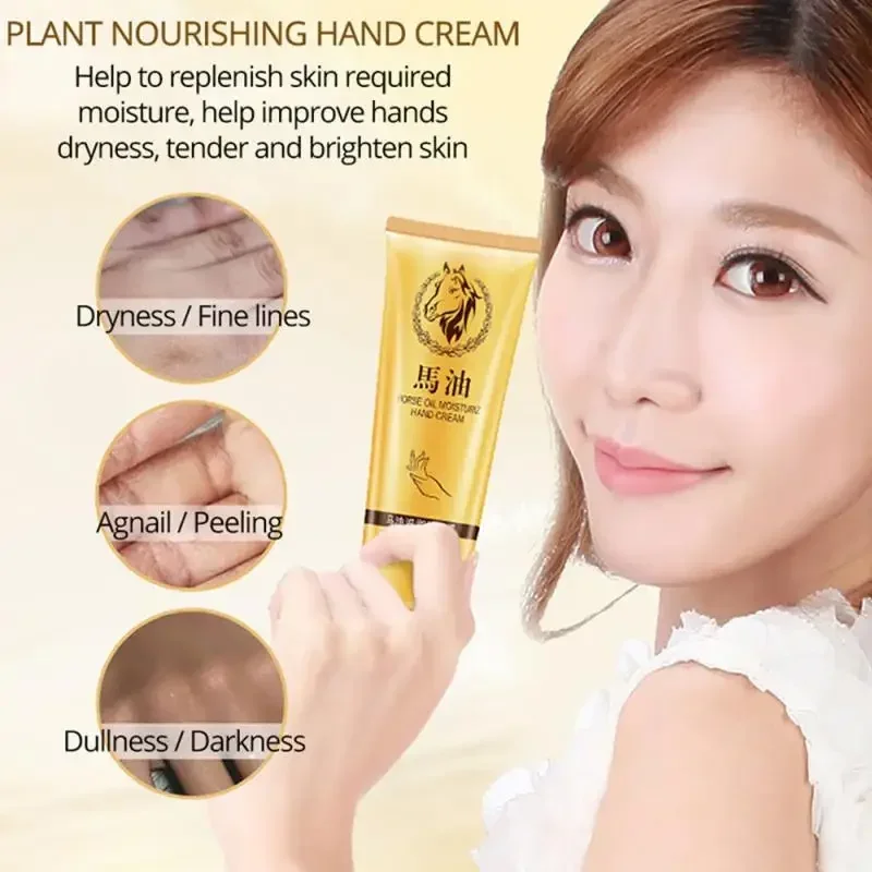 30G Horse Hand Cream Skin Care Whitening Moisturizing Hydrating Hand Cream for Winter Hand Care Nourishing Winter Anti-crack