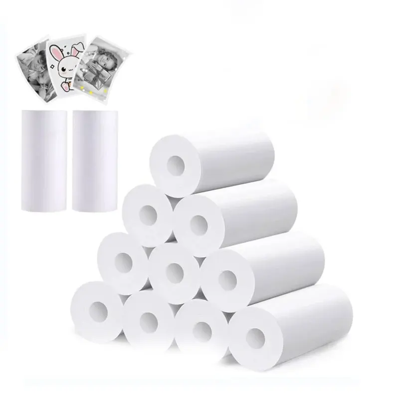 

Kids Rolling Paper Printers Supplies 5pcs Thermal Camera Paper Kids Camera Thermal Paper Color and Black and White Thermal Paper