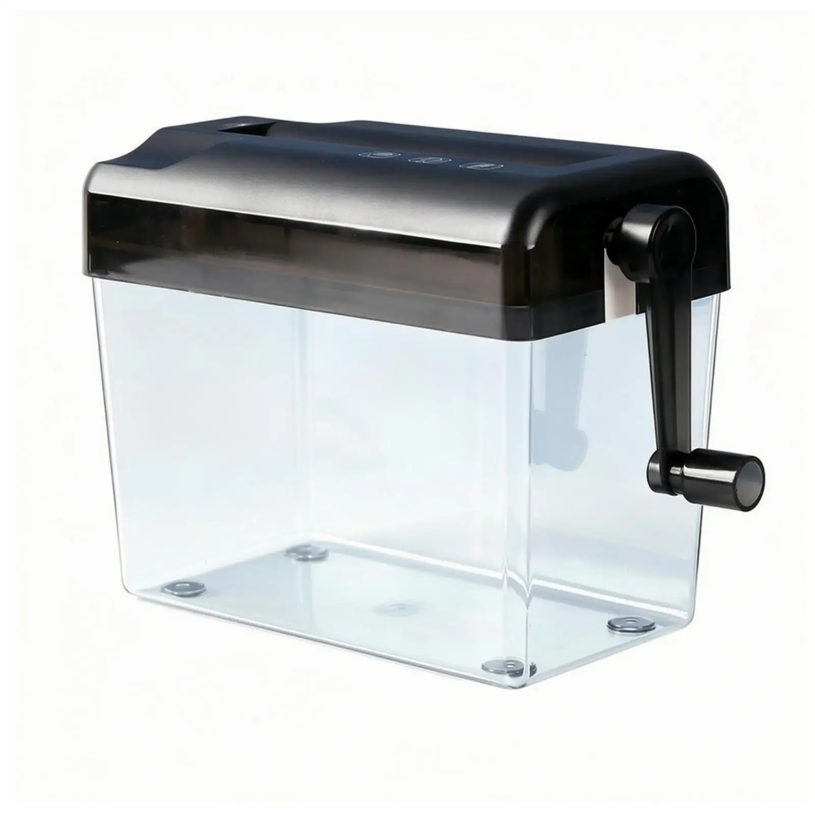 Hand Shredder Small Manual Paper Shredder with Transparent Bin Portable
