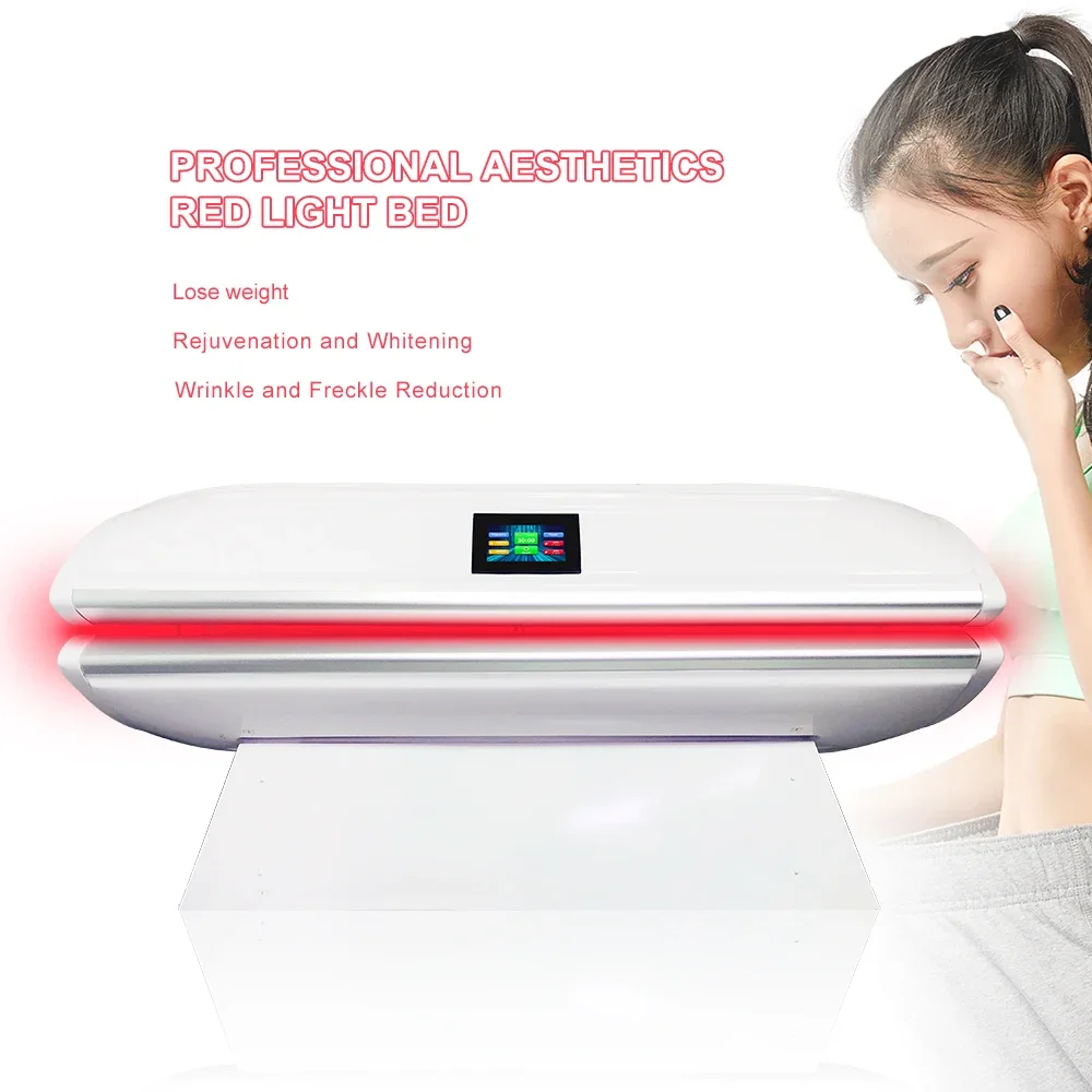 Suyzeko OEM Med Spa frequenza regolabile 5000hz letto per terapia della luce rossa 670nm 850nm LED Photon Therapy capsula di collagene