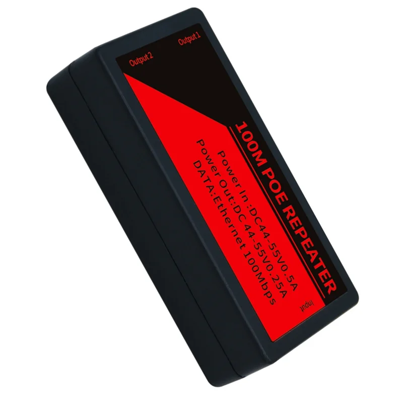 -A96Z POE Extender For IP Camera AP For NVR 1 To 2 Port Poe Extender 100Mbps Max 100M Transmission