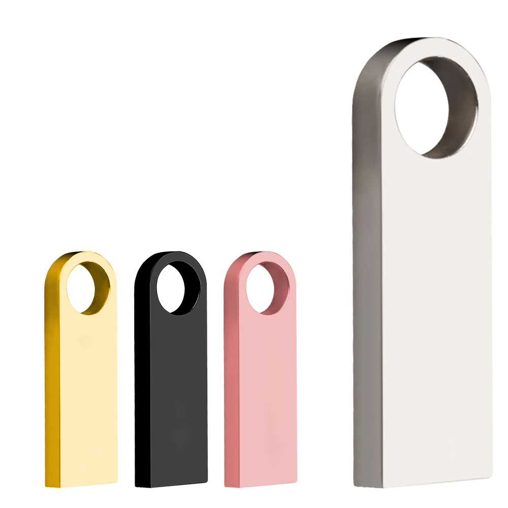USBキー付きメタルフラッシュドライブ,128GB,8GB,16GB,32GB,64GB,3.0 GB