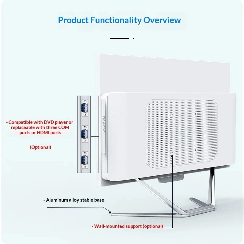 All‑in‑One PC Built‑in Dual‑Band WiFi Bluetooth Speaker Home Office Desktop Computer