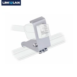 RJ45 1-Port Keystone Jack için 35MM DIN ray elektrik dağıtım kutusu Metal montaj DIN-ray adaptörü