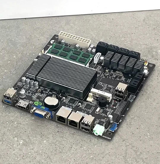 J1900 NAS Motherboard B75 – 6x SATA 4x LAN Industrial Control Board for HeiSynhui/Network Storage