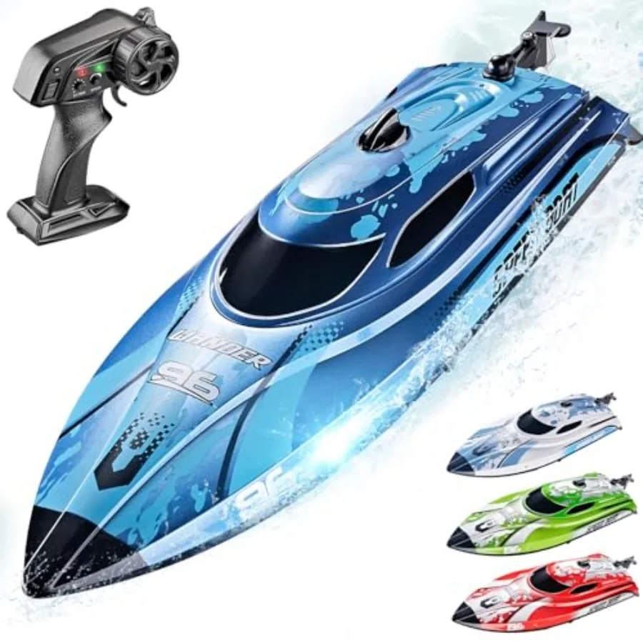 

12 inch RC Boat for and Adults 25 KPH Fast Waterproof Remote Control Boat with 700mAh Battery Blue Ideal for Lakes Pools TX126