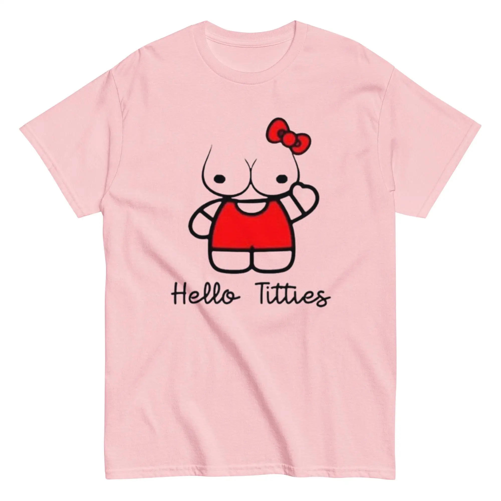 2026 Summer Men's and Women's Pure Cotton T-shirt Parent Child Sanrio Hellokitty High Quality Comfortable Breathable Ins Y2k