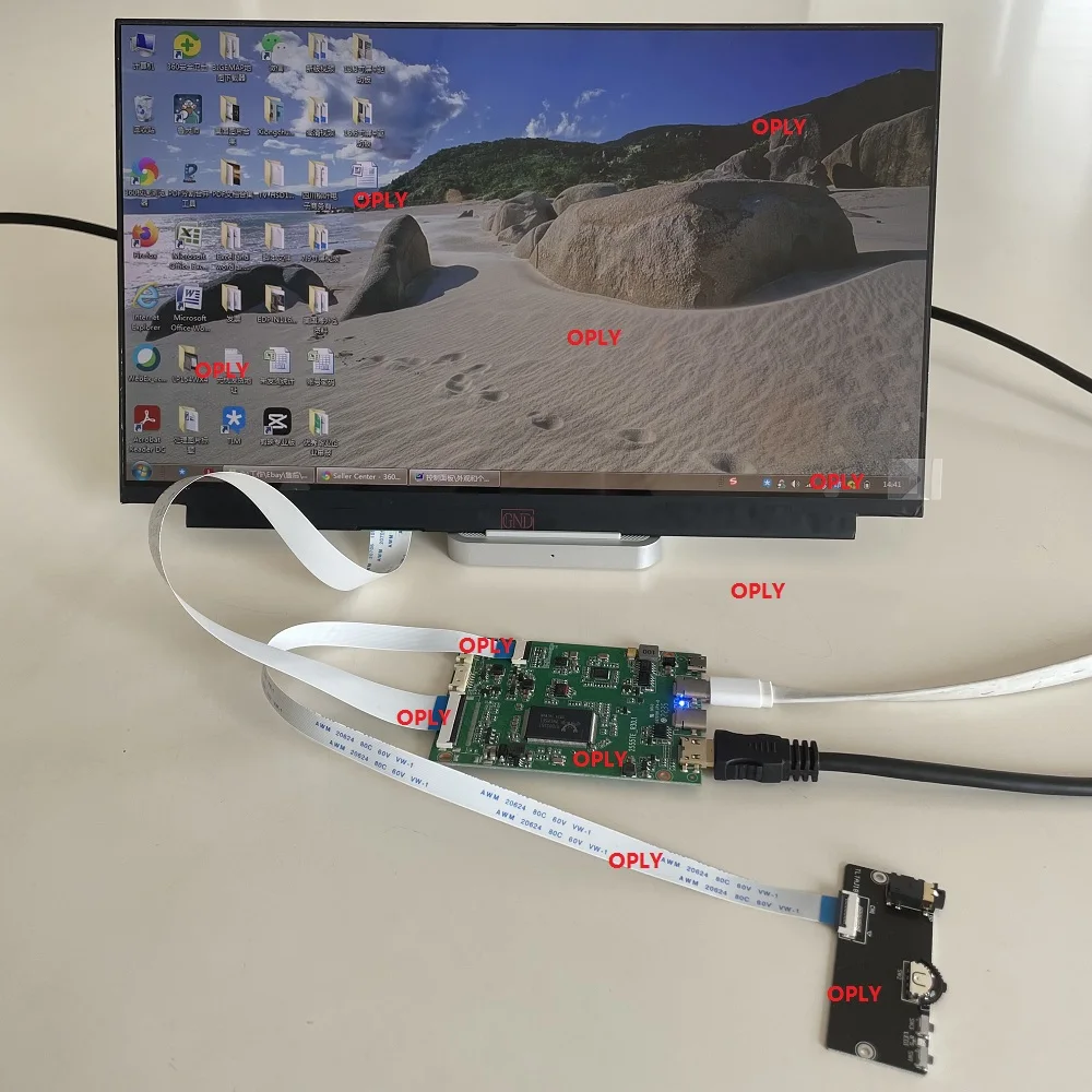 15,6" 17,3" 13,3" 14" 1920X1080 Panel LED Ekran IPS + USB typu C mini HDMI Do komputera PC PS X360 Laptop raspberry Płyta kontrolera EDP