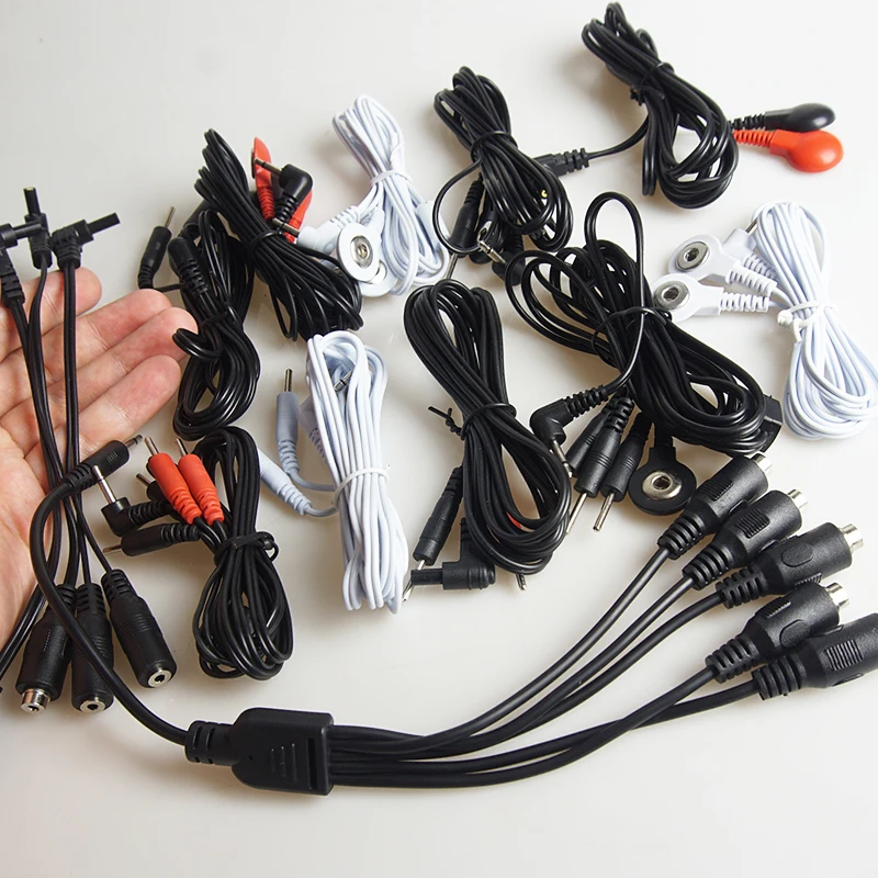 BDSM Electro Shock Cable Adaptor,Electric Shocker Lead Wires,Electrostimulator Electrosex Electroshock,Estim Sex Toys,E-stim