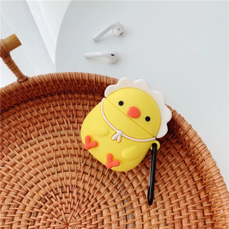 3D Earphone Case for Airpods 4 2024 Cute Cartoon chick Dog Snacks Candy Earbuds Box Cover For Airpods 4 Silicone Cover