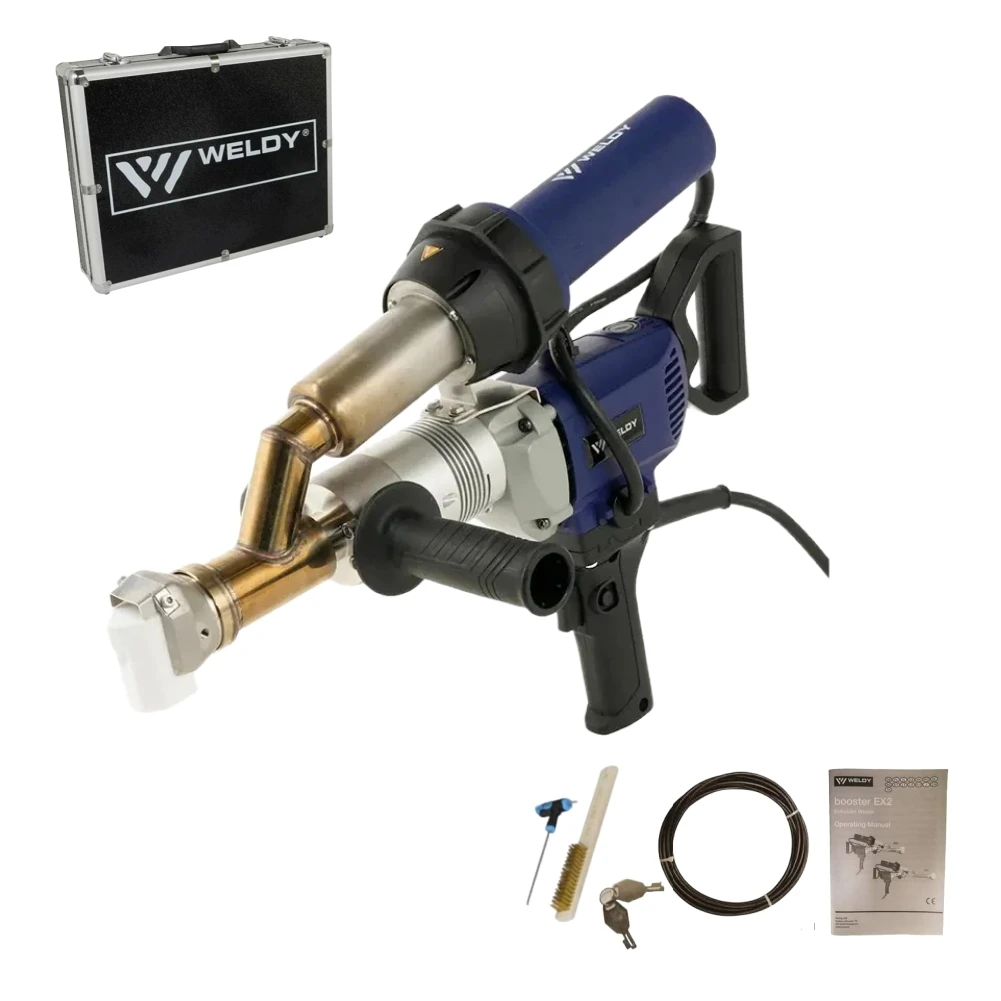 

220V EX2 EX3 WELDY 3400W Handheld Plastic Extrusion Welding Machine kit Hot Air Plastic Welder Gun Vinyl Weld Extruder Welder