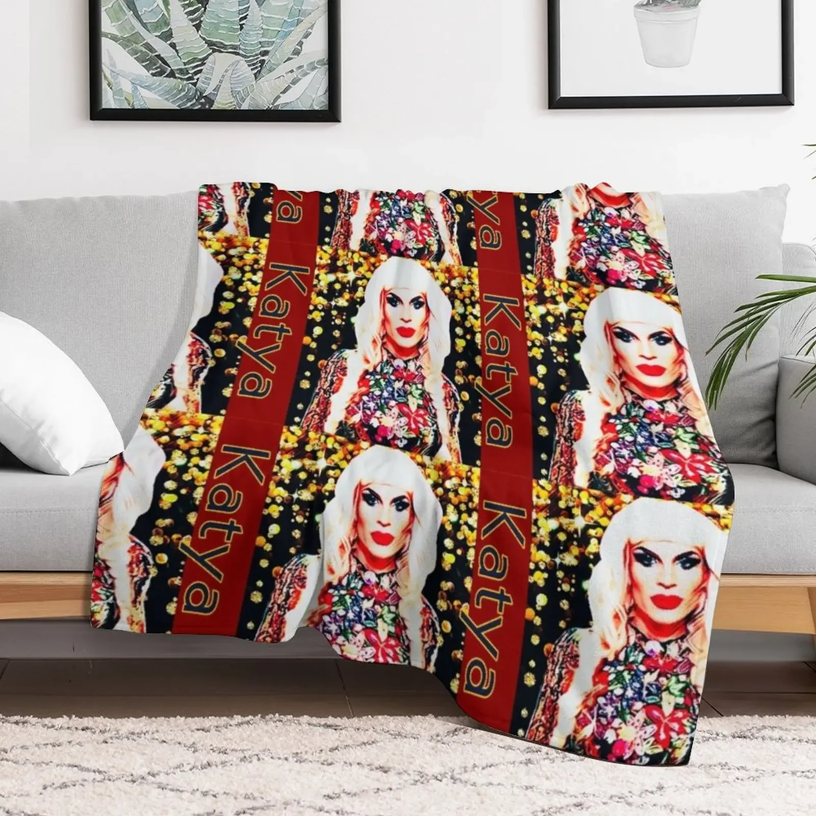 Katya Tribute 2 Throw Blanket Compact Warm Blanket for Car Road Trip