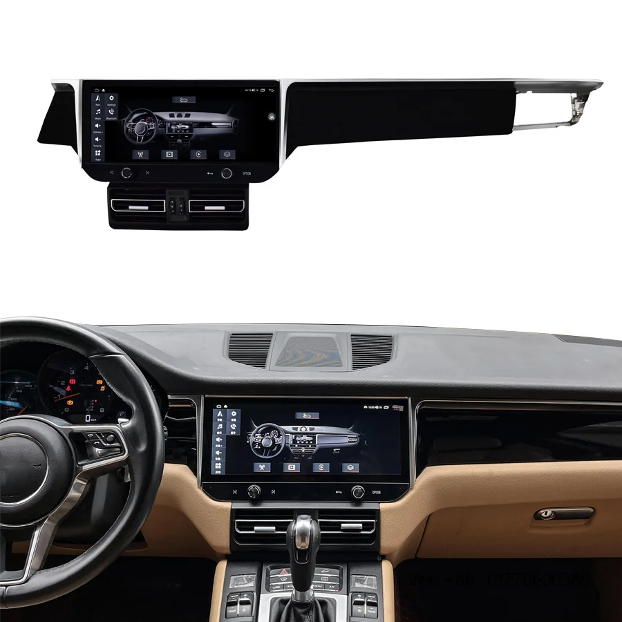 12.3 Inch 8GB Ram 128GB Rom Head Unit Upgrade Multimedia Player for Porsche Macan Carplay Radio Touch Screen 2014-2016
