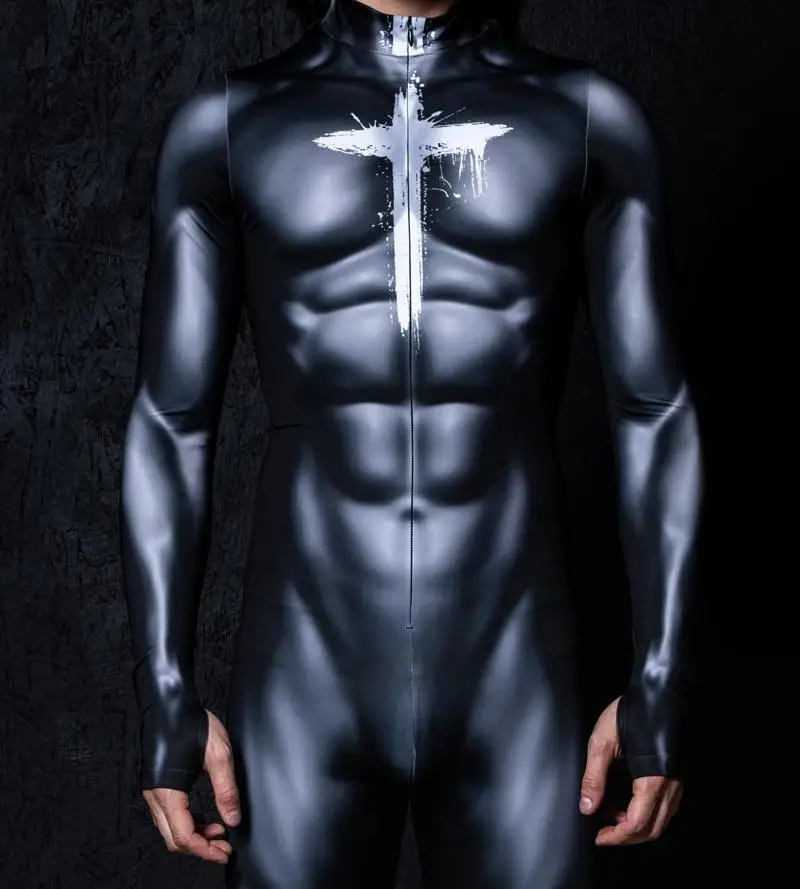 Halloween-Party-Performance-Roboter-Jumpsuit Weltraum-Soldaten-Kostüm Tech-Soldaten-Strampler Rollenspiel Universum-Kampf-Bodysuit 2026 – Detail 8