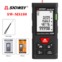 SNDWAY SW MS50 MS70 MS100 Laser Distance Meter Rangefinder Digital Laser Tape Measure Range Finder Self Calibration Laser Tool