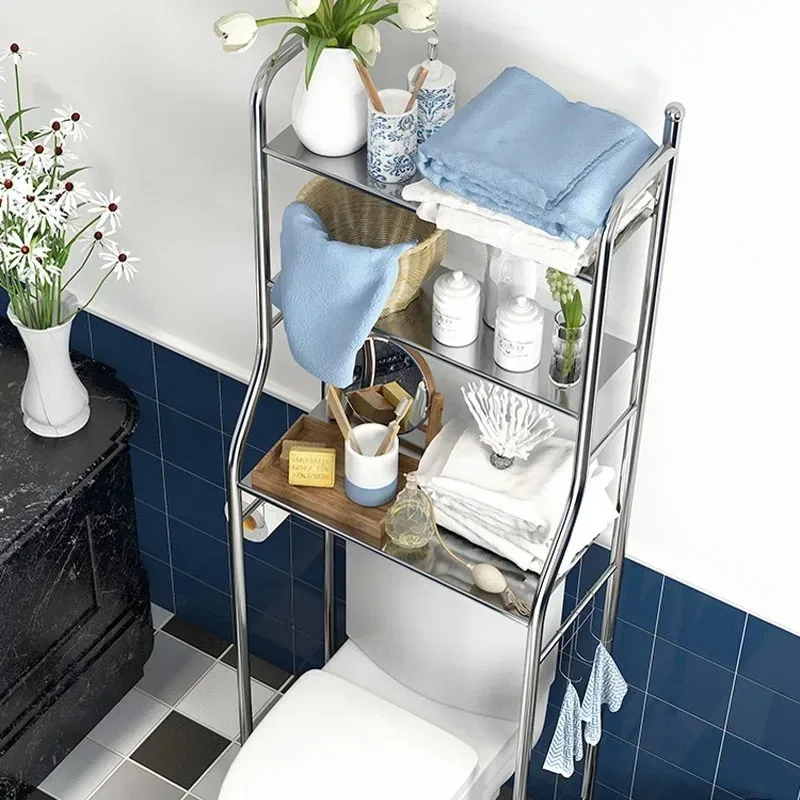 

3 Tiers Toilet Shelf Bathroom Rack Over Laundry Washing Machine Storage Shelves