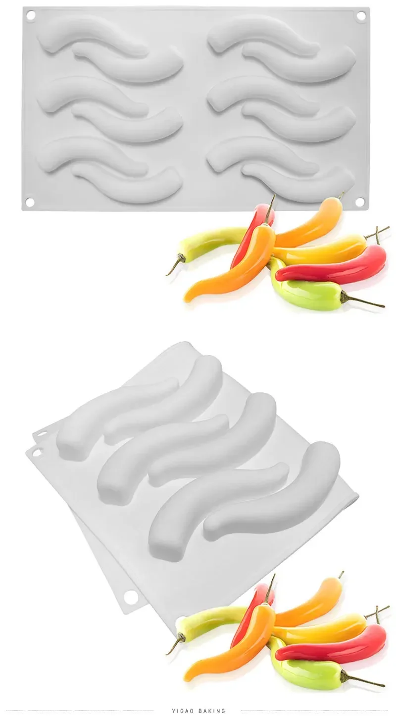 Pepper Chili French Mousse Mold Silicone Cake Mold Baking Italian Chocolate Mold