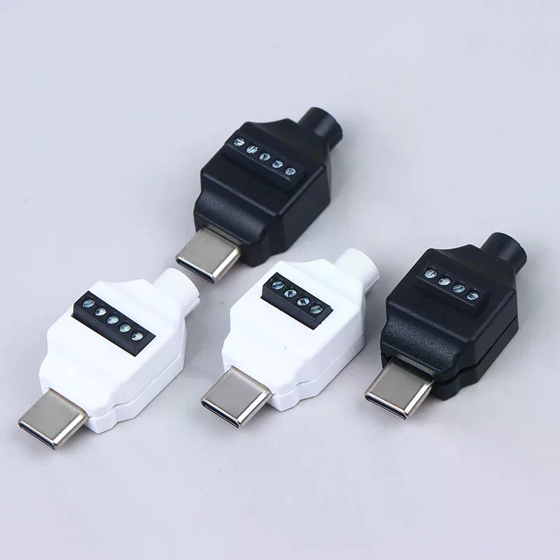 Type C Solderless Small Plug USB C Data Cable Connector USB Soldering Free Connector For Mobile Phone Fast Charging Cable Repair