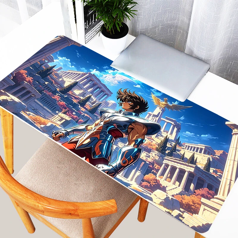 Cool Mouse Pad Saint Seiya Anime MousePads Designed specifically Gaming Mousepad Rubber Game Keyboard Pad PC Computer MausePad