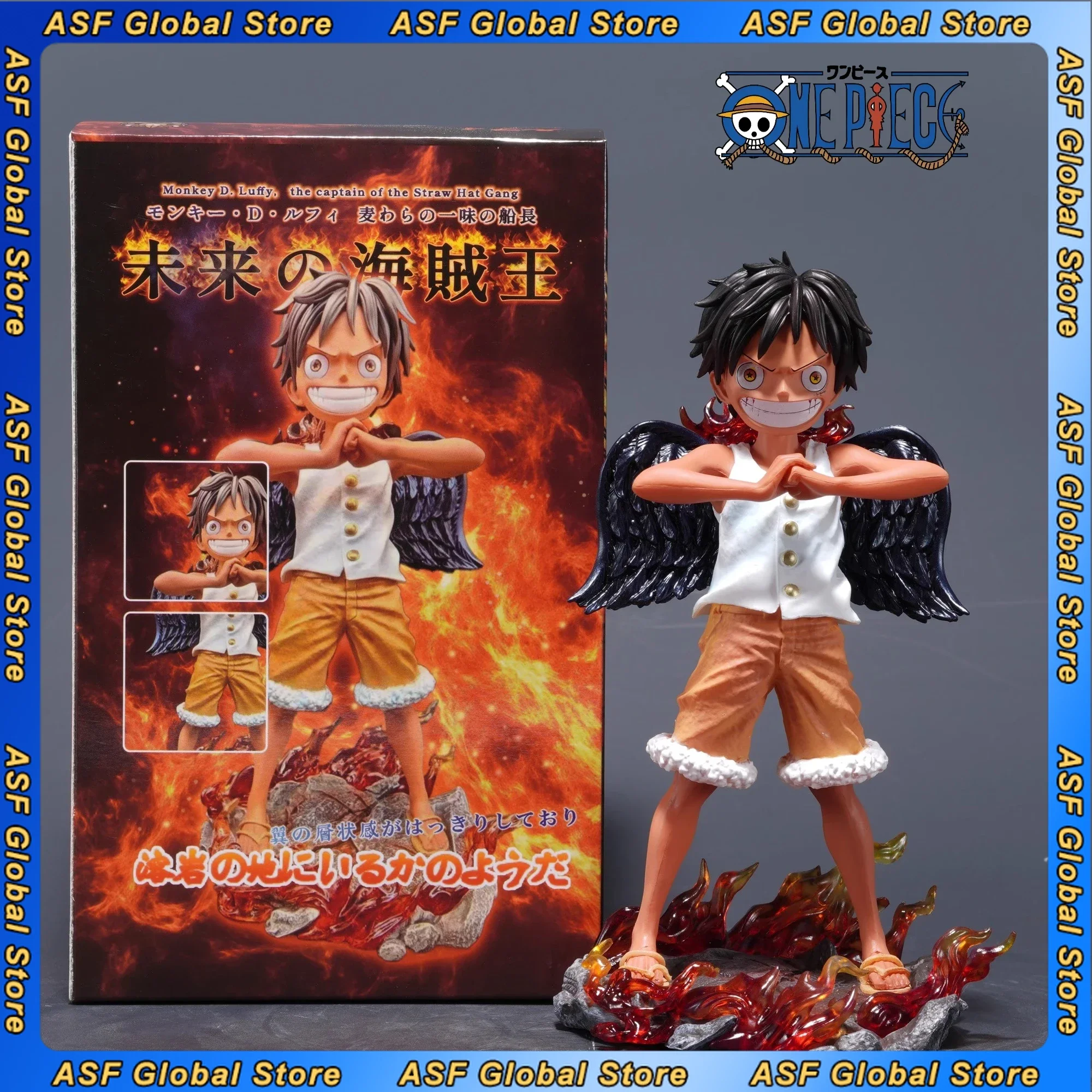 

17cm New ONE PIECE Anime Figure Luffy Peripheral PVC Model Scene Statue Desktop Decoration Ornaments Kids Birthday Gifts Toys