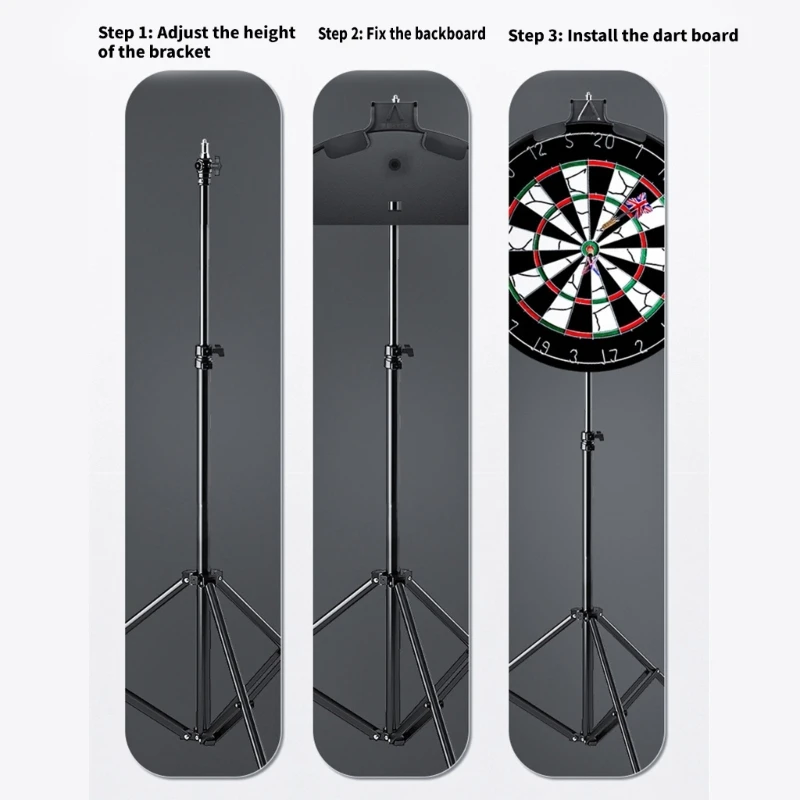 Fixing Tray and Stand for Darts Player, Support Bracket with Adjustable Direction & Height for Club