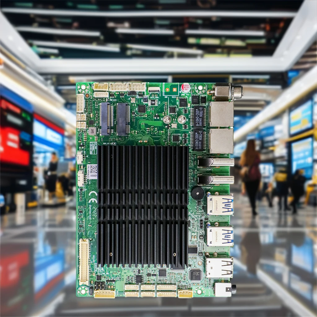 J6412 Dual LAN Industrial Motherboard with 11 USB 6 COM Mini PC ITX Form Factor Single DDR4 Memory Channel
