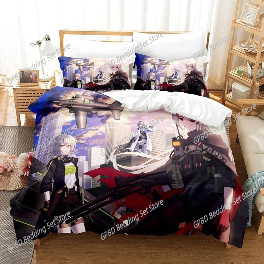 

New Game Girls' Frontline Neural Cloud Bedding Set Single Twin Full Queen King Size Bed Set Adult Kid Bedroom Duvet cover Sets