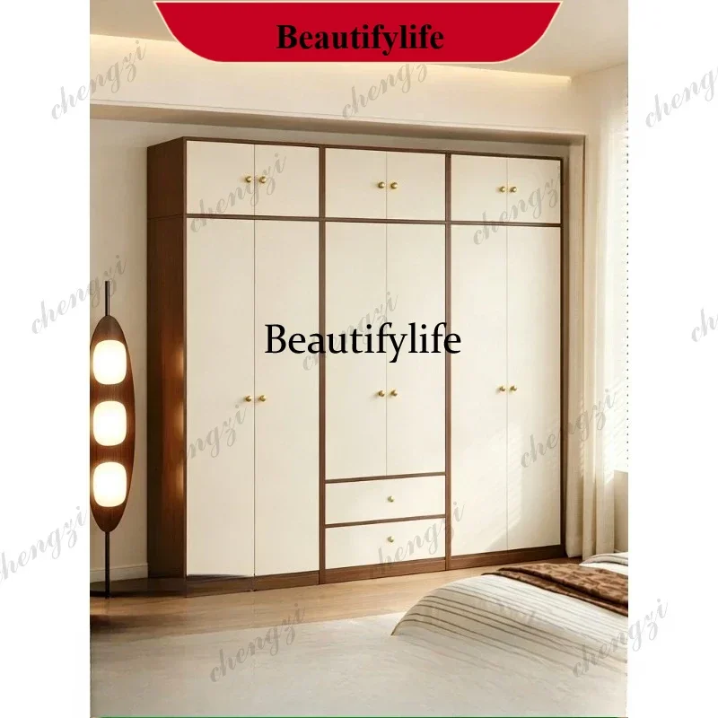 Home bedroom free combination small apartment storage locker large capacity wardrobe d178