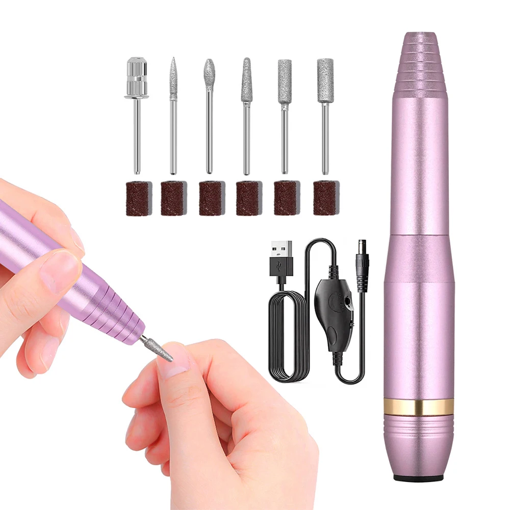 

CNHIDS Electric Nail Drill Machine Manicure Drill Polisher Cuticle Nail Drill Equipment Nail E-File Nail Grinding Machine Set