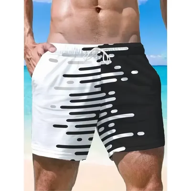 Casual Cool Shorts 3D Printed Men's Micro Elastic Summer Beach Outdoor Comfortable Fashion Short Pants Trendy 2026