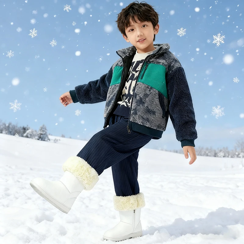 Dubbped Autumn Winter Girls Boys Pants Casual Long Style Trousers Teenage Children Sport Outdoor Pants Kids 5-16 Years Old