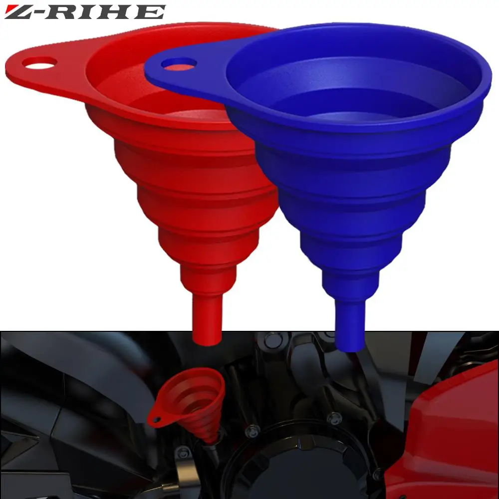 

For BMW R250GT S1000R S1000RR S1000XR RNINET Cafe Racer Scrambler Motorcycle Engine Oil Petrol Change Foldable Portable Funnel