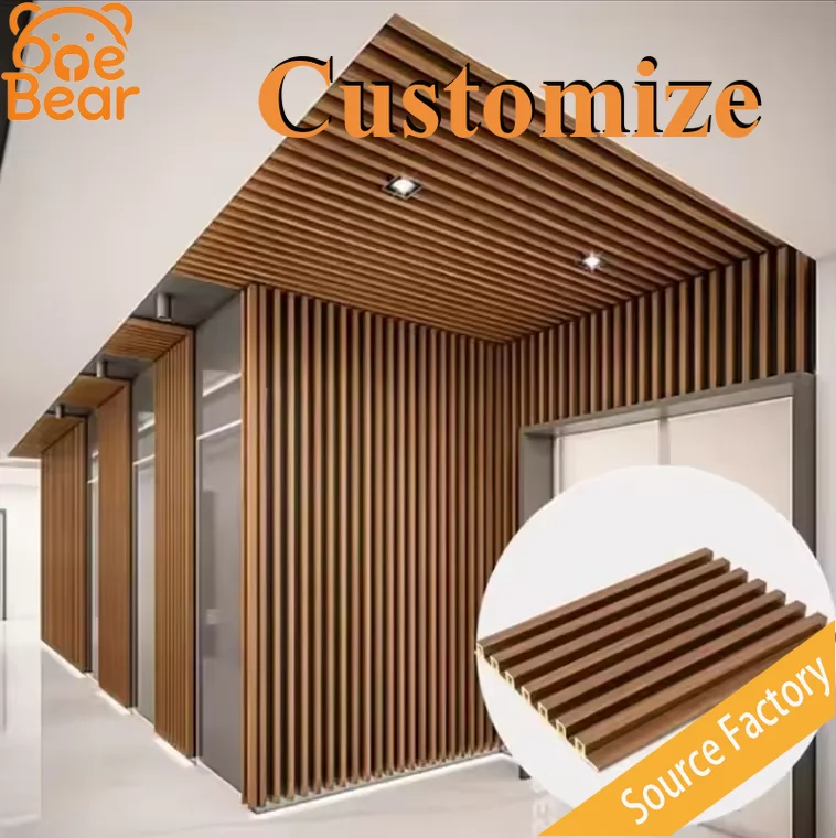 Outdoor WPC Wall Panels with UV Protection and Fire Resistance, Snap-on Installation, Balcony Facade Renovation Project.
