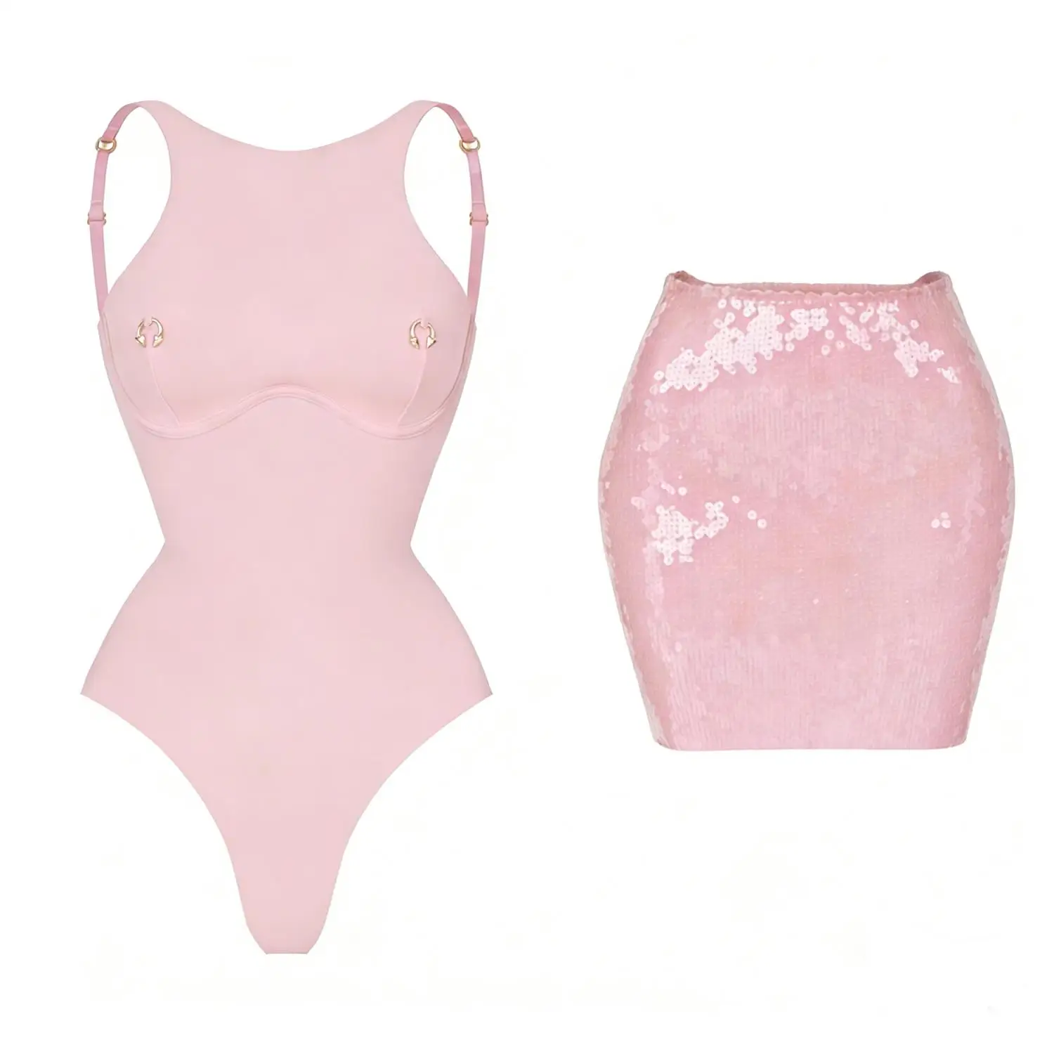 Sexy 3Pcs Swimsuit With Mini Skirt Women Bikini Push Up Swimwear Solid Biquini High Cut Monokini Swim Suit Bathingsuit Beachwear