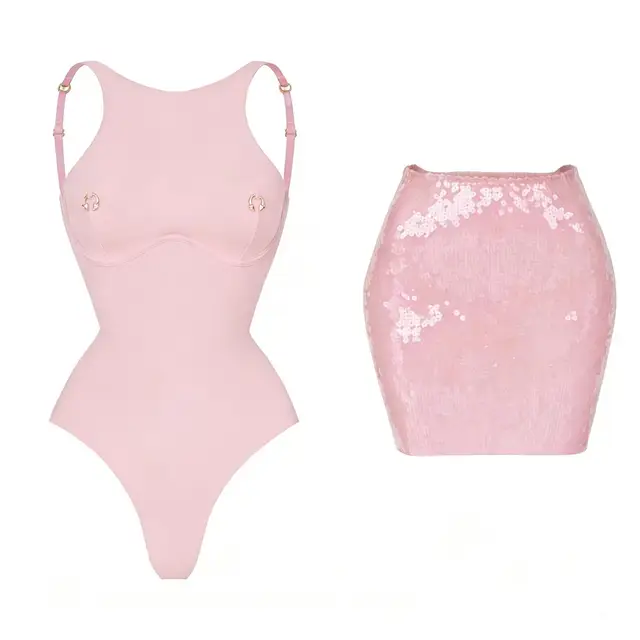 2026 2Pcs Sexy Women One Piece Swimsuit Female Swimwear Solid Biquini High Cut Monokini Push Up Swim Suits Bathingsuit Beachwear 4 2Pcs Sexy Women One Piece Swimsuit Female Swimwear Solid Biquini High Cut Monokini Push – view 4