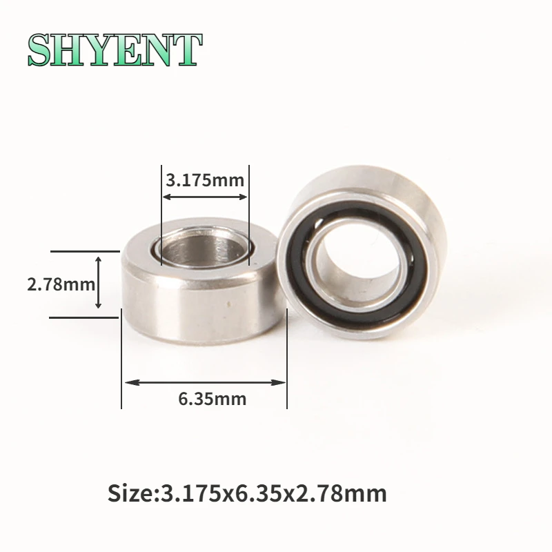 Dental Bearings Integral Shield Turbine Cartridge Rotor Ceramic Ball  SR144TLZ1WN for Sirona T2/T3 3.175x6.35x2.78mm