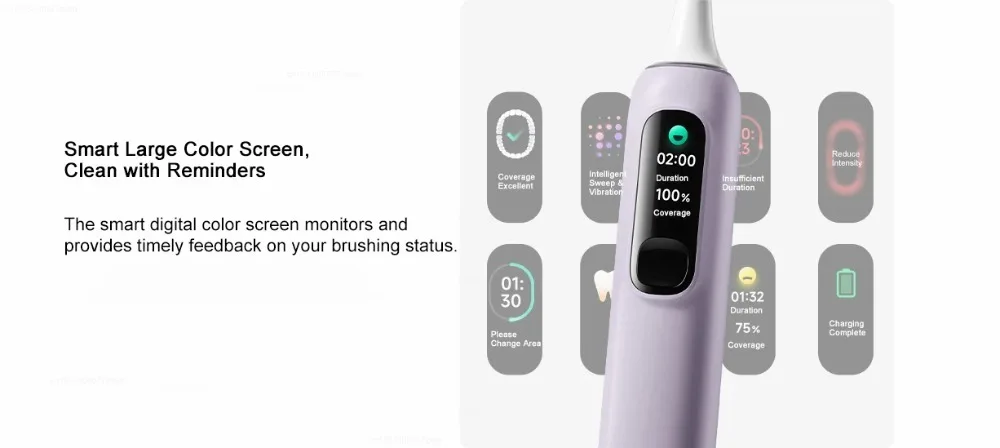 Xiaomi Oscillation Electric Toothbrush Pro,Smart 4 Modes,IPX8 Waterproof Sonic Vibration Toothbrushes,180-day Battery Life